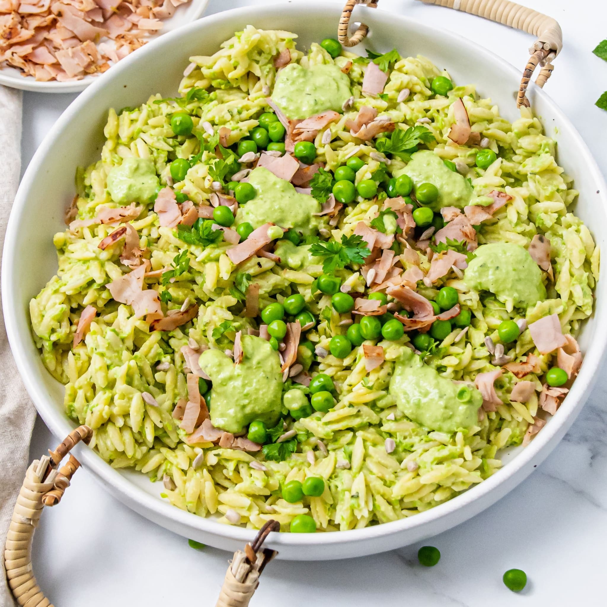 Erbsen-Orzo