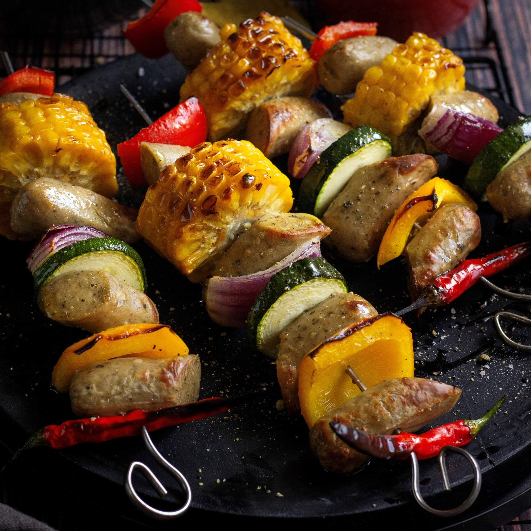 Vegane Mexiko-Spieße