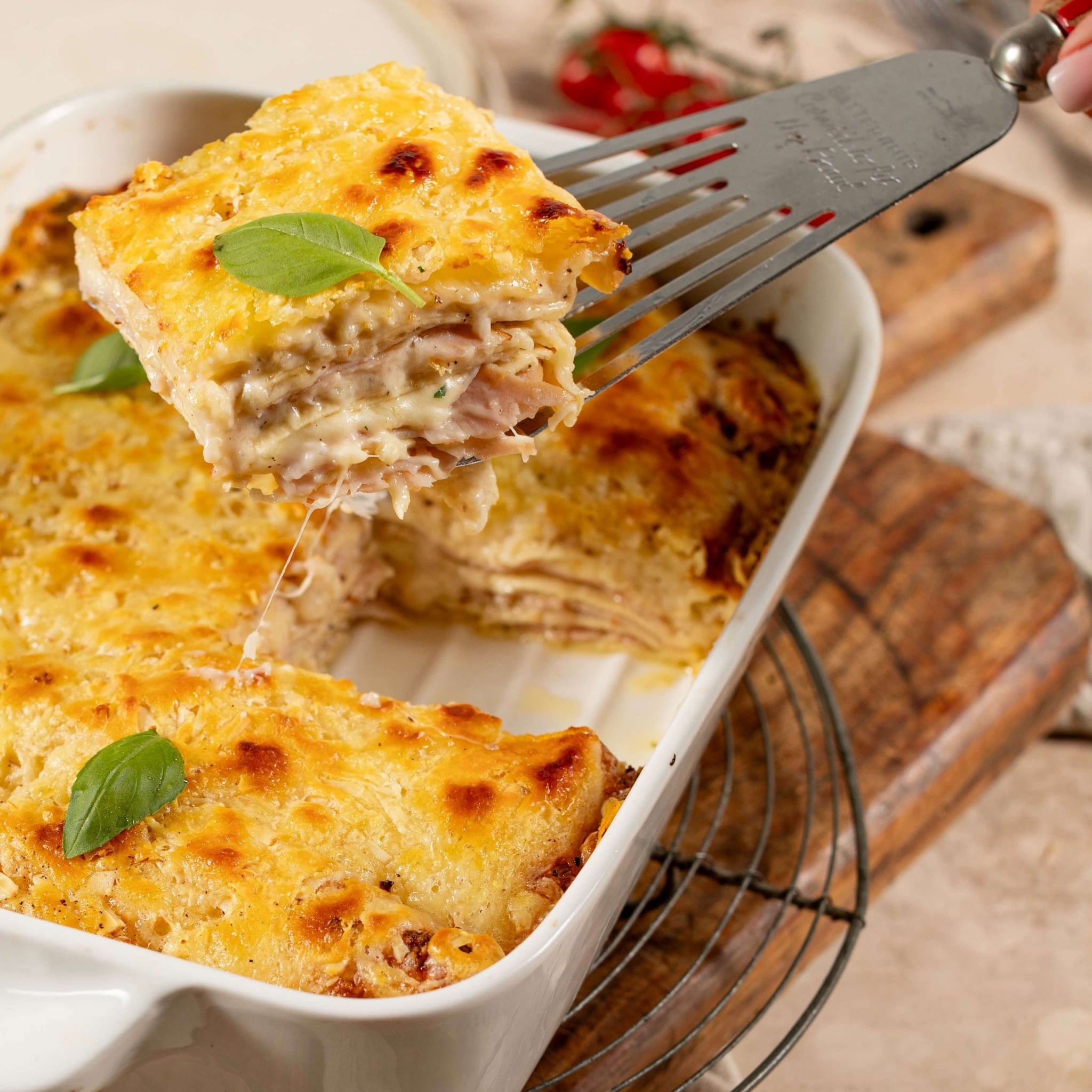 Schinken-Lasagne